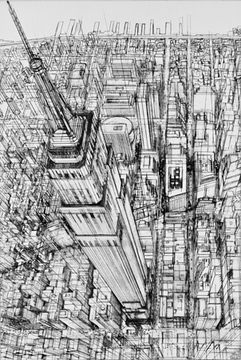 Skyline King (Empire State Bldg.), silkscreen, 31 3/4 x 21 1/2" 