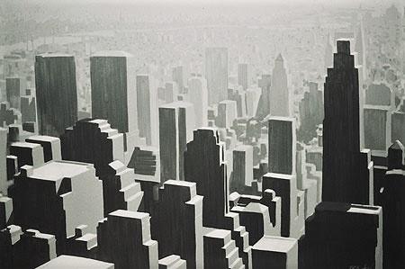 Urban Study VIII, acrylic on canvas, 48 x 72"