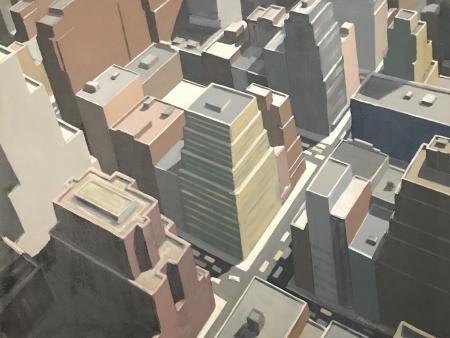 Urban Study XIV, acrylic on canvas, 30 x 40"